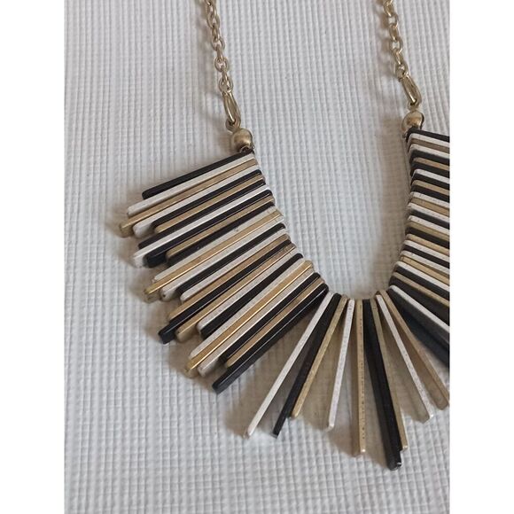 Park Lane Black Gold and Silver Toned Mixed Metals Nirvana Statement Necklace - Picture 3 of 9